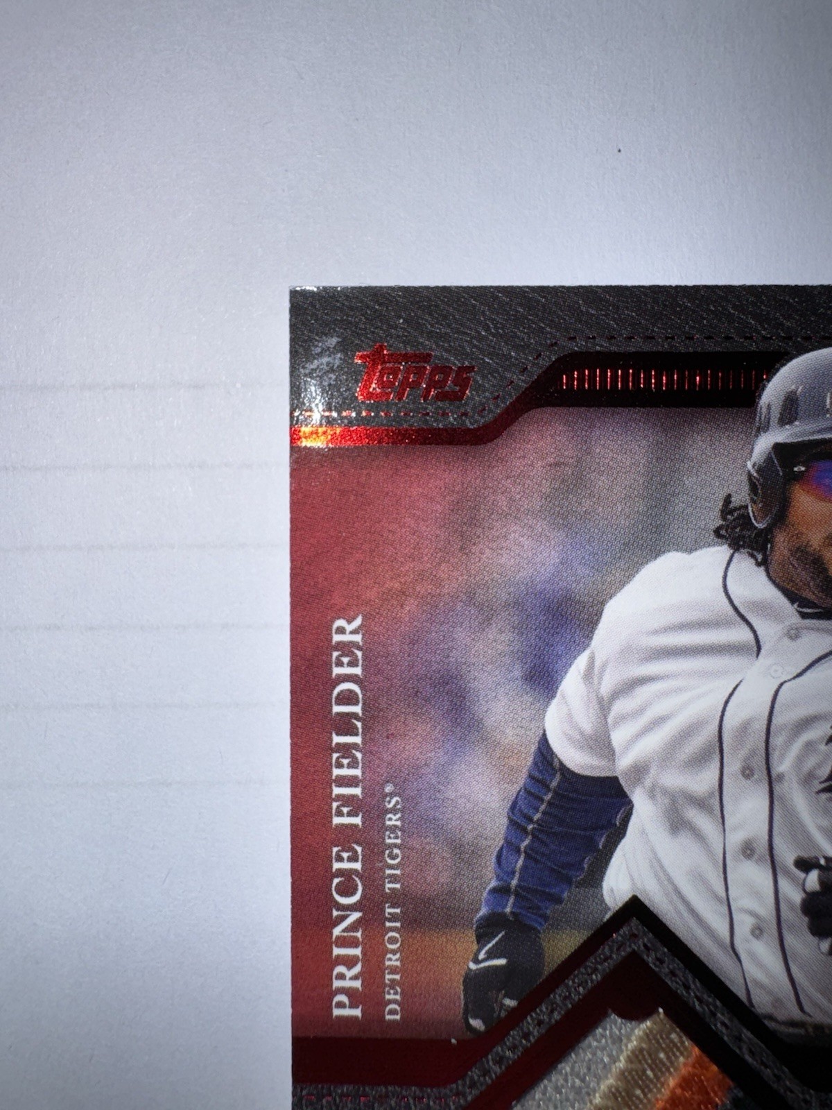 2025 Topps Update Prince Fielder On Card Auto 4 Color Patch RED 5/5 Bookend SSP