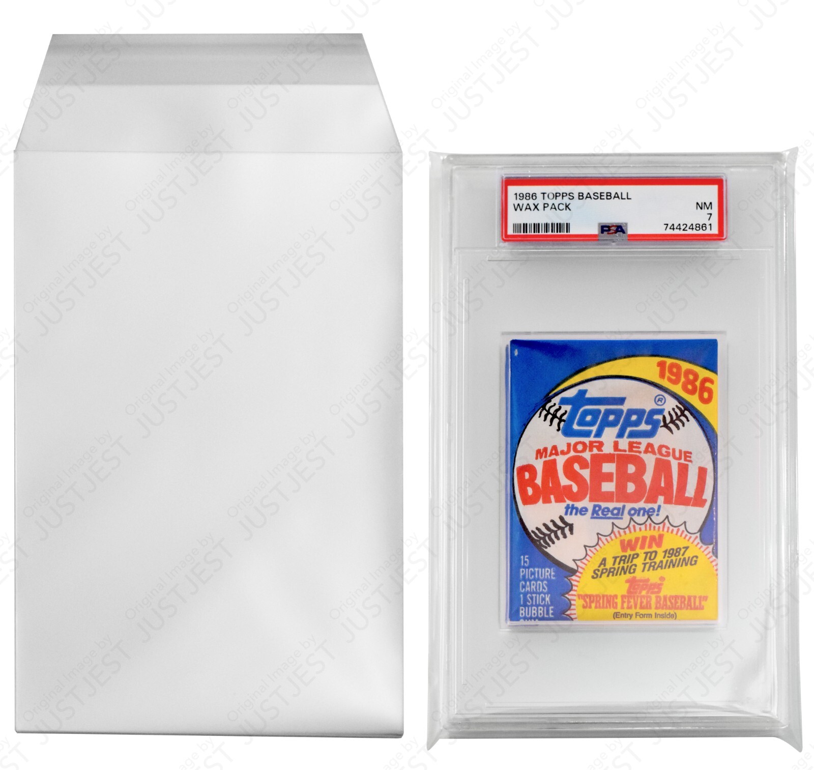 Protective Sleeves for PSA Graded Sports Wax Packs – x10 Self Sealing