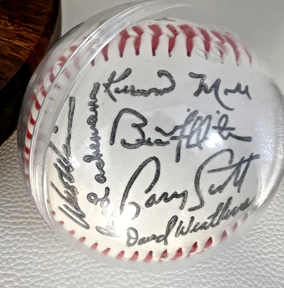 Two MLB Mystery Baseballs – One w/ Signature, one w/ Printed Replica Signatures