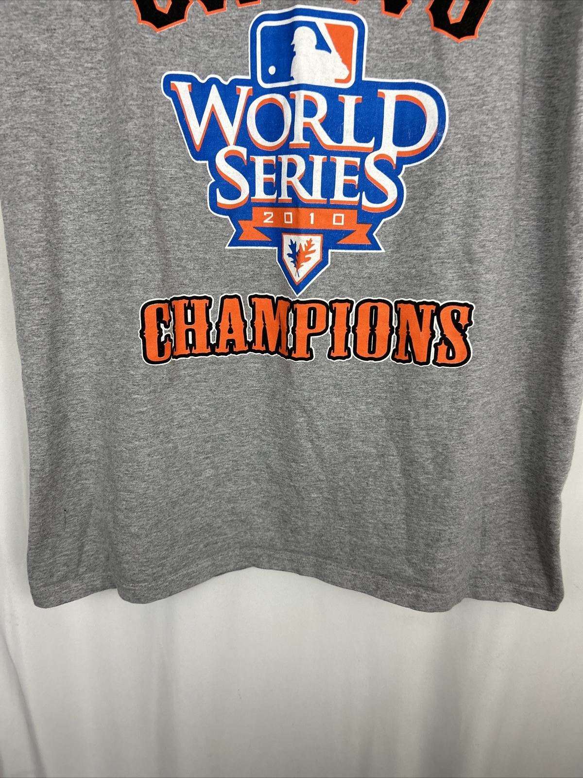 San Francisco Giants Mens XXL Irregular Short Sleeve T Shirt 2010 World Champion