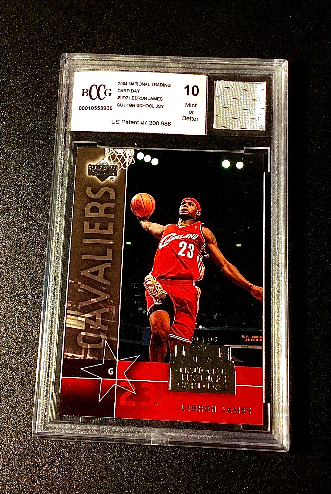 Lebron James Game Used Jersey BCCG 10 Rare 2004 Upper Deck Beckett Cavs Lakers 1