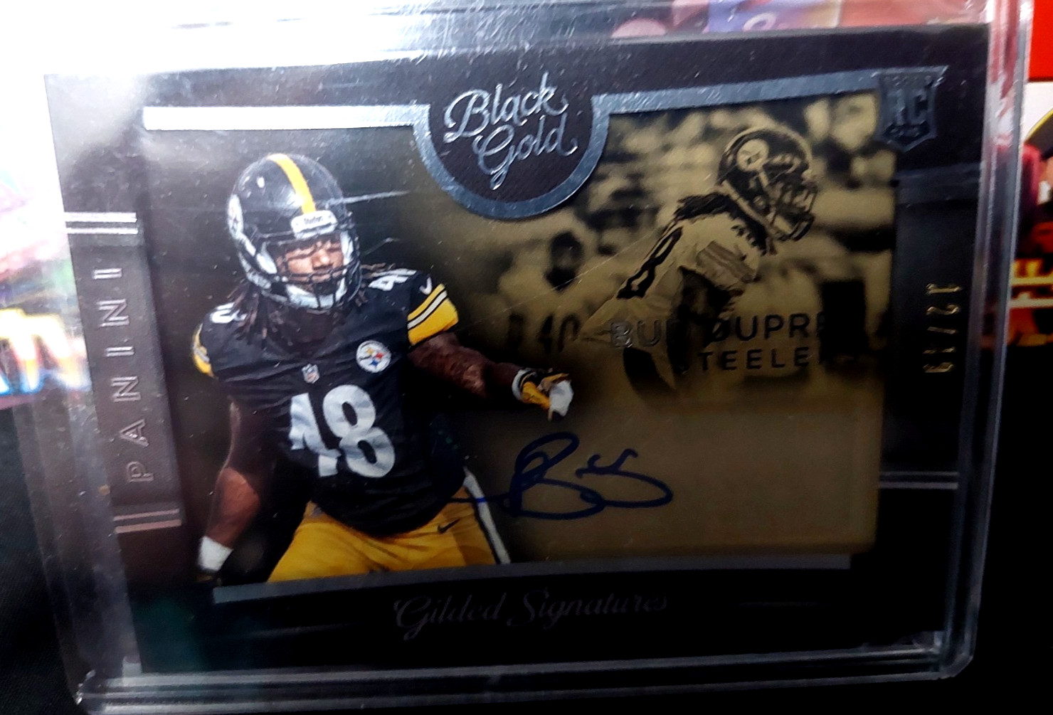 2015 Panini Black Gold Bud Dupree Auto Rookie RC GIL-BD 12/49