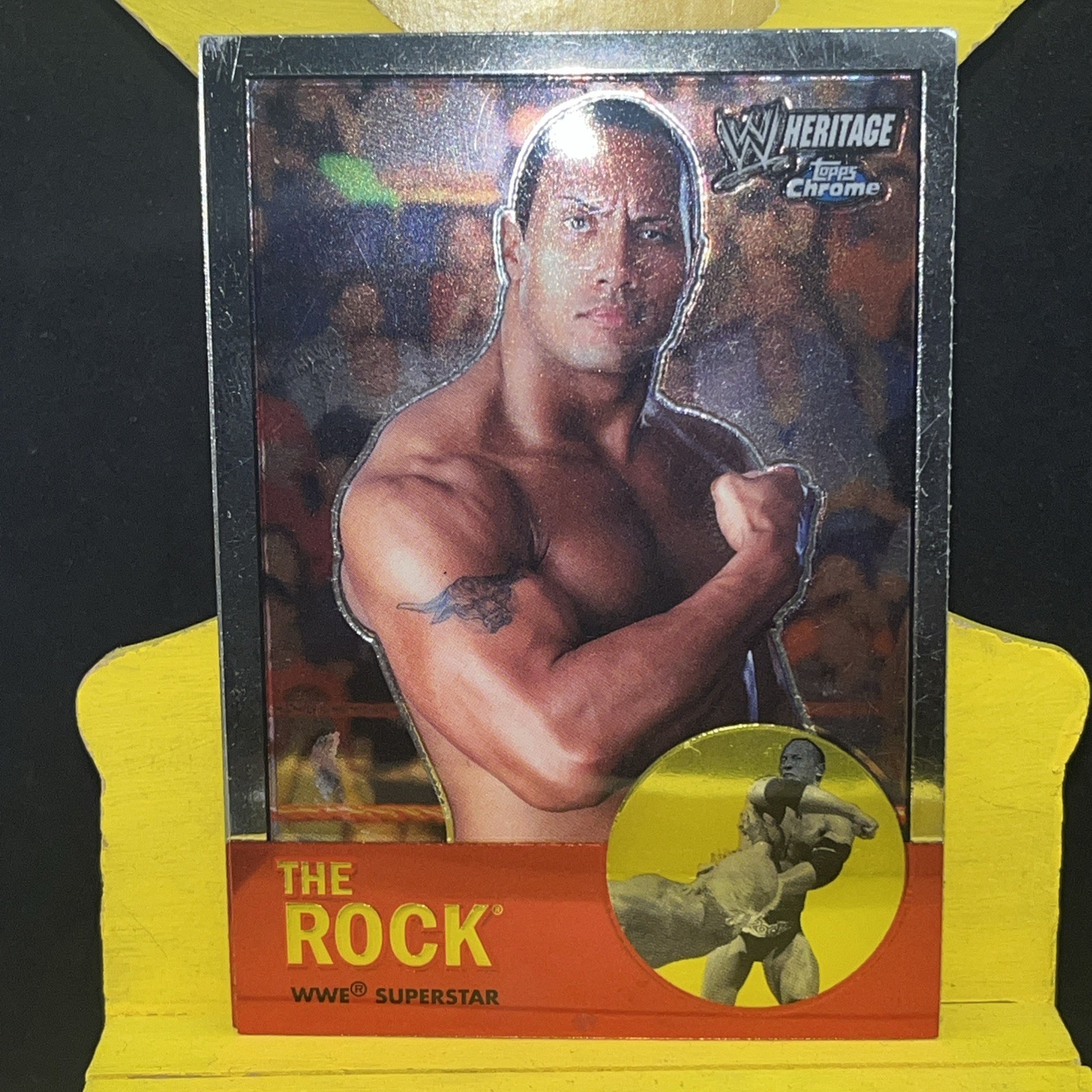 2007 Topps Heritage WWE Chrome Heritage II – The Rock #10