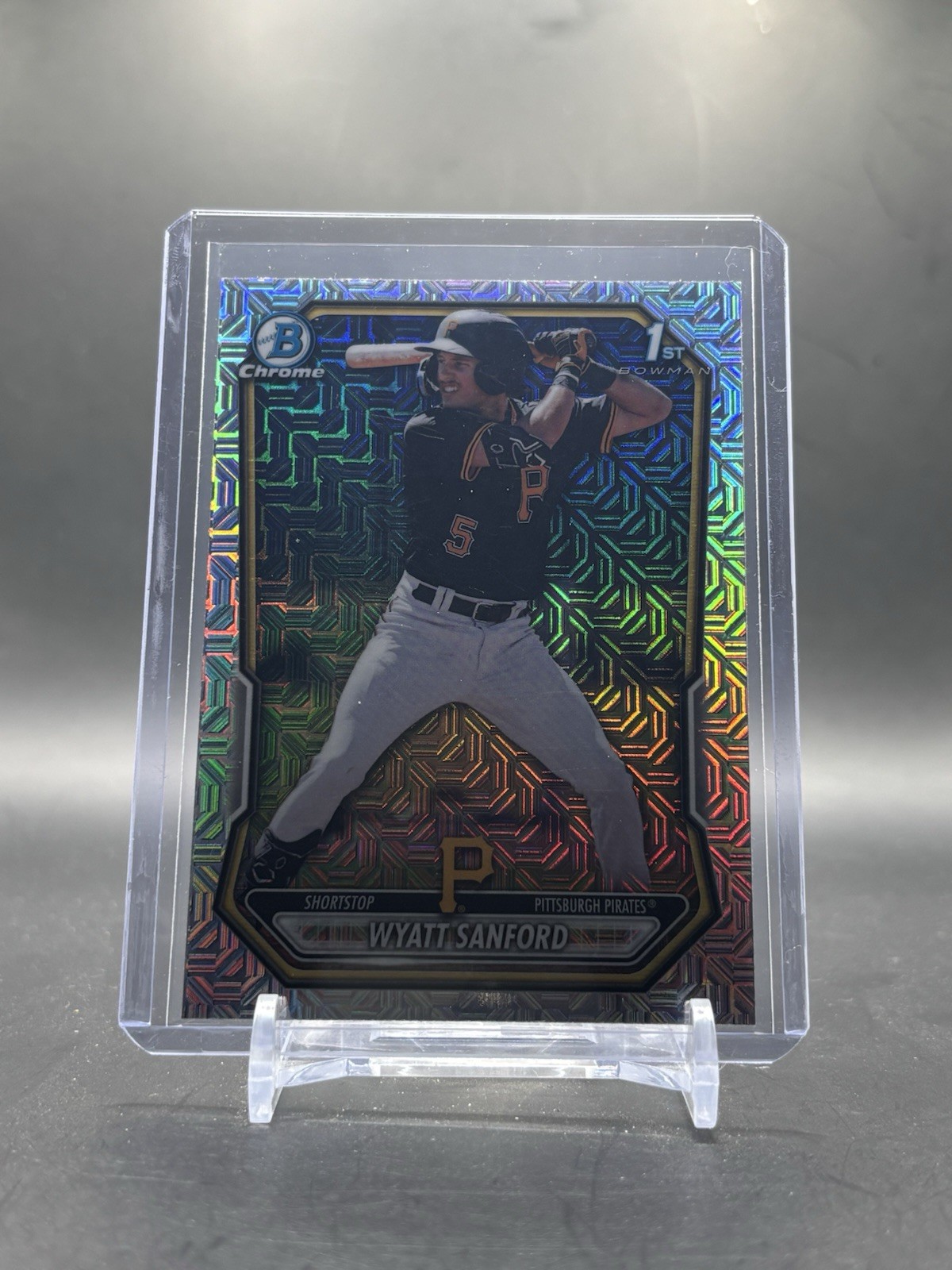2026 Bowman #BCP-66 Wyatt Sanford Chrome Prospects Mojo Refractor