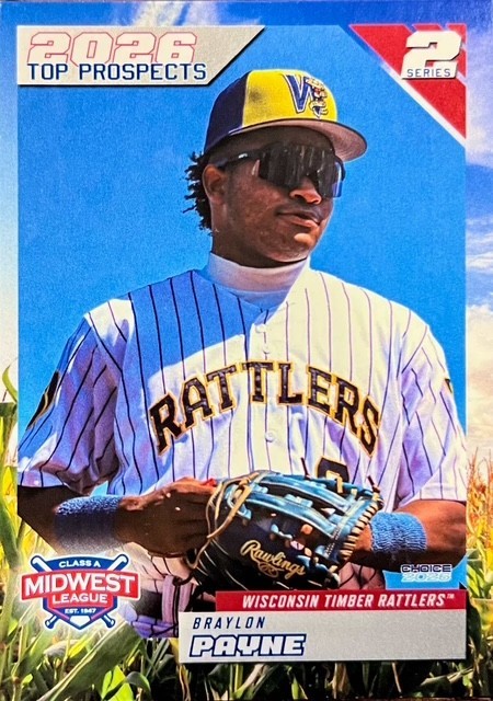 2026 Choice Midwest League MWL Top Prospects Set Series 2 Cards – You Pick