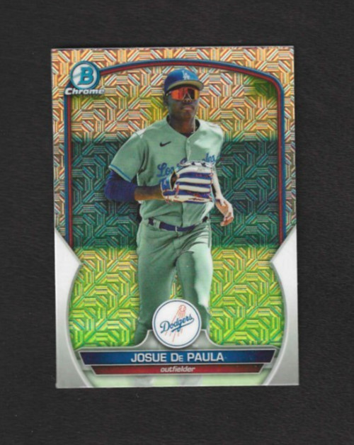 2023 Bowman Chrome Josue De Paula Mojo Refractor BCP-172 – Dodgers