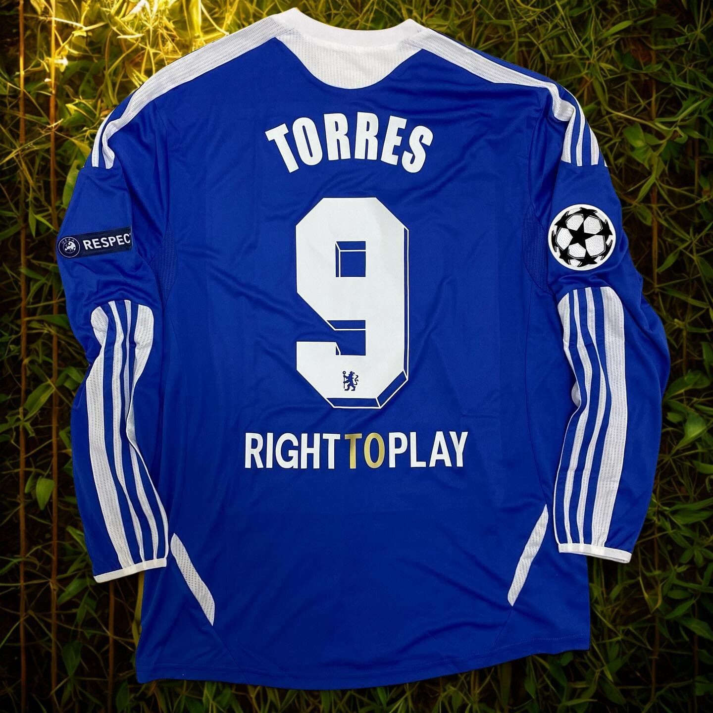 Torres #9 Chelsea FC 2011 Home Blue Long Sleeve Retro Jersey , retro football