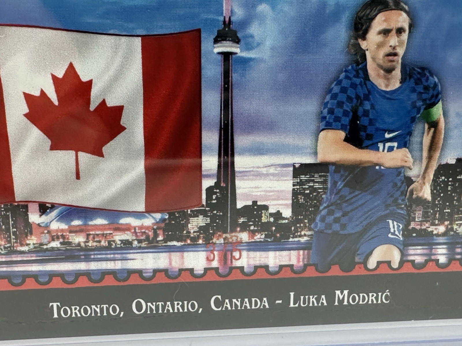 LUKA MODRIC SP 2026 Leaf World Wonders 3/5 Rare Red Foil #8 Canada