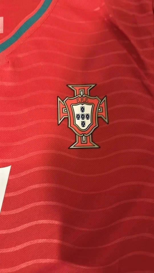 2026 New Adult Portugal Cristiano Ronaldo #7 Black/Red Jersey