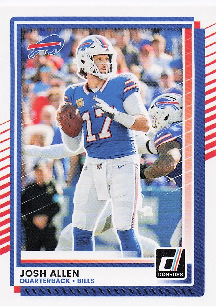 2025 Panini America, Inc. DONRUSS FOOTBALL JOSH ALLEN #91 BILLS QUARTERBACK
