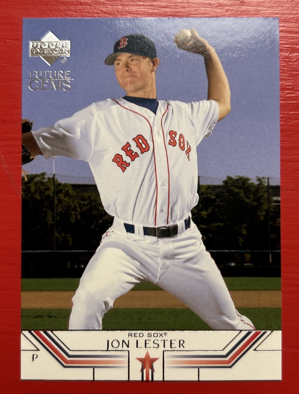 2002 Upper Deck Prospect Premieres – Jon Lester #12 (RC)