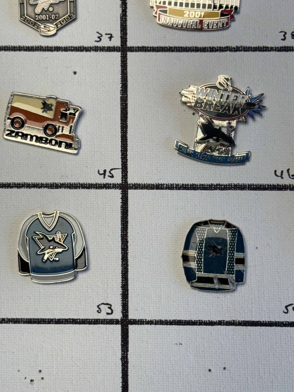 San Jose Sharks NHL Ice Hockey Lapel Pins; You Pick! Volume Discount