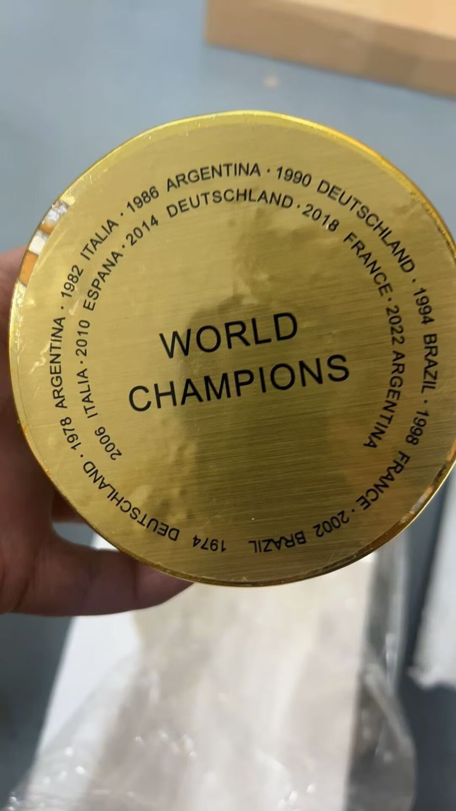 FIFA World Cup Trophy Replica 36cm Full Size Qatar 2022 Champions Model JP FS