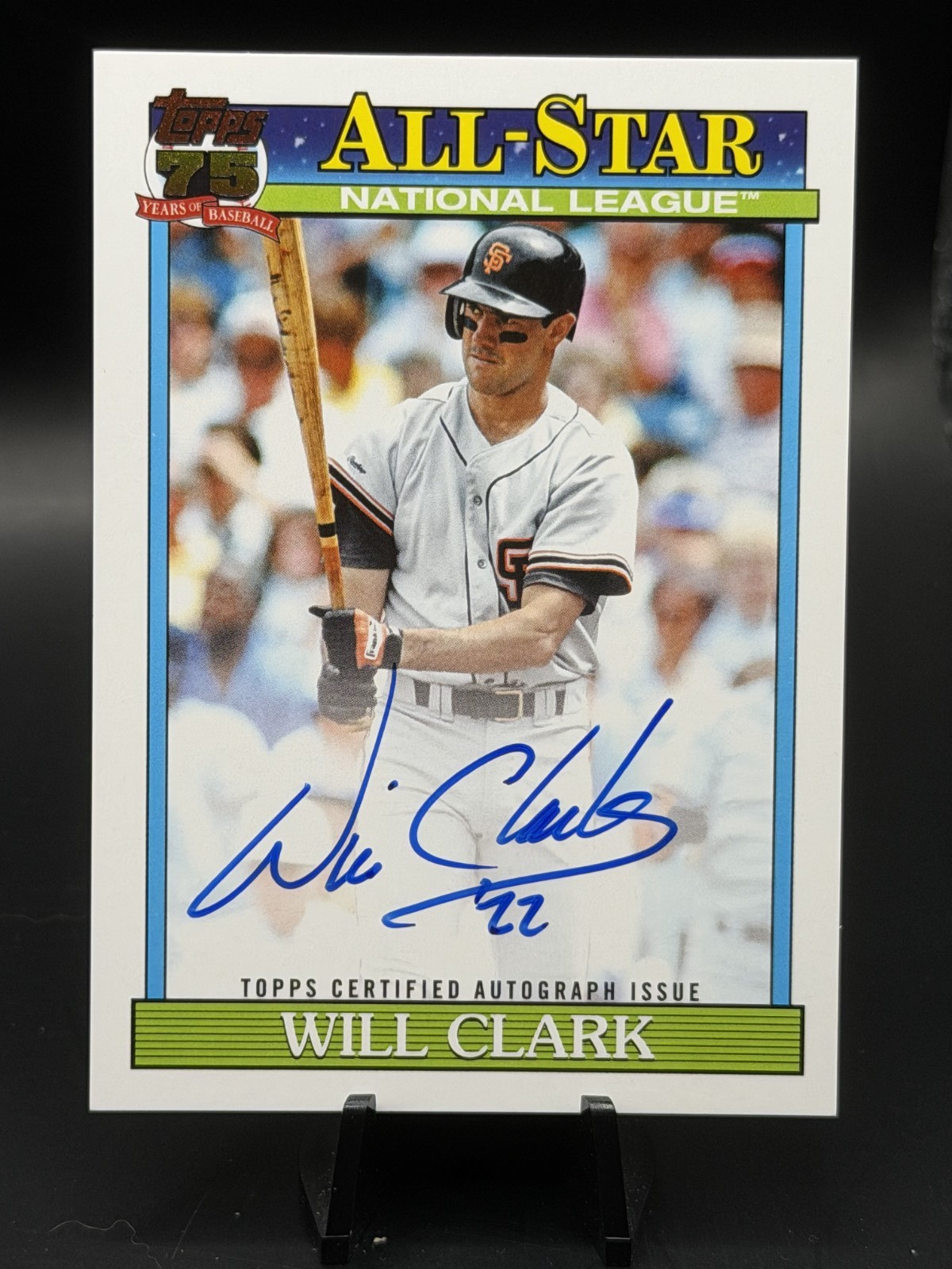 2026 Topps Series 2 Will Clark Giants AUTO All-Star 1991 Topps #91AS-WC