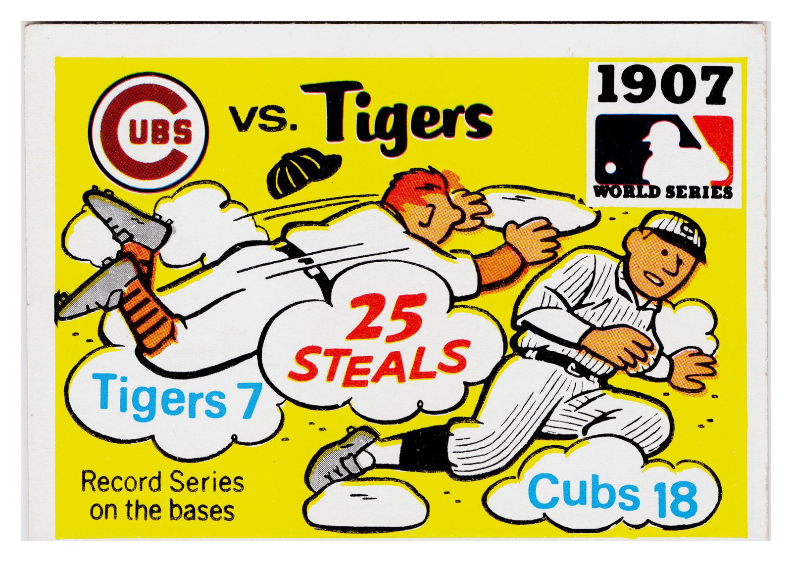 1907 – Cubs vs. Tigers 1971 Fleer World Series (Black Backs) #5 Excellent