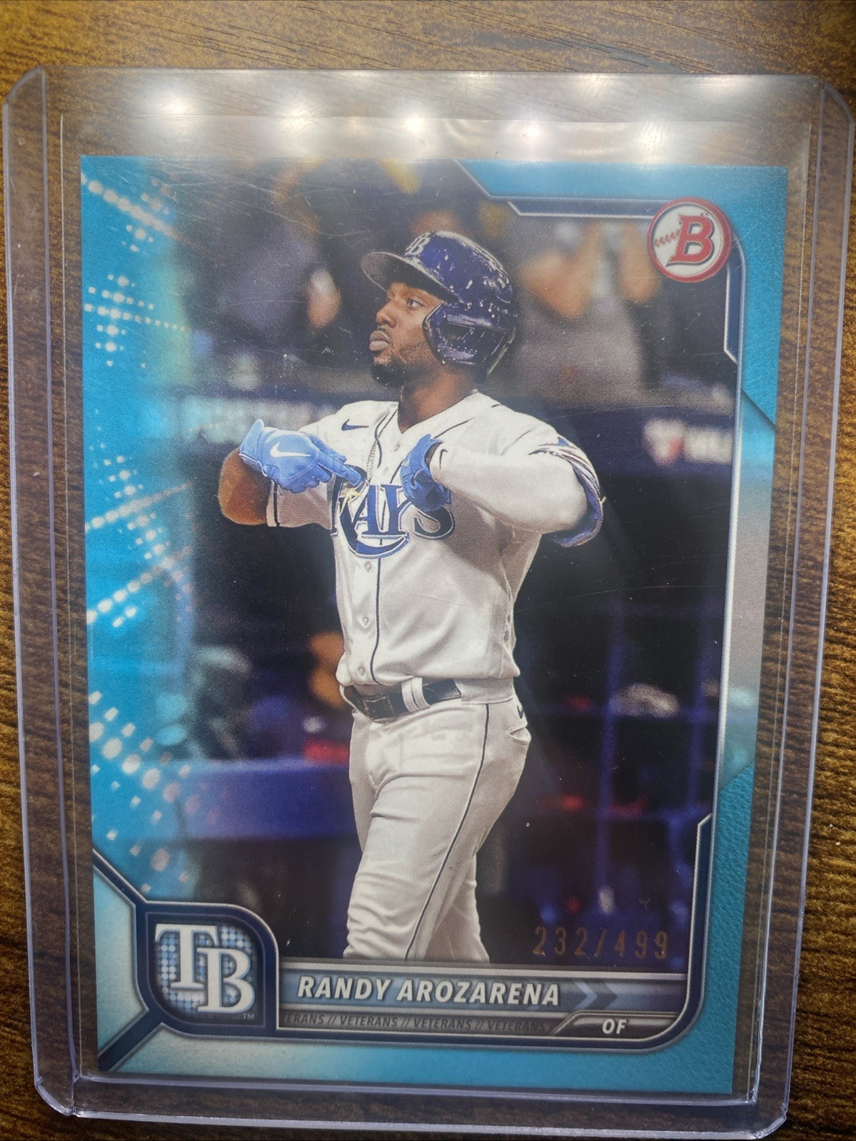 2022 Bowman – Randy Arozarena #79 Sky Blue Border /499