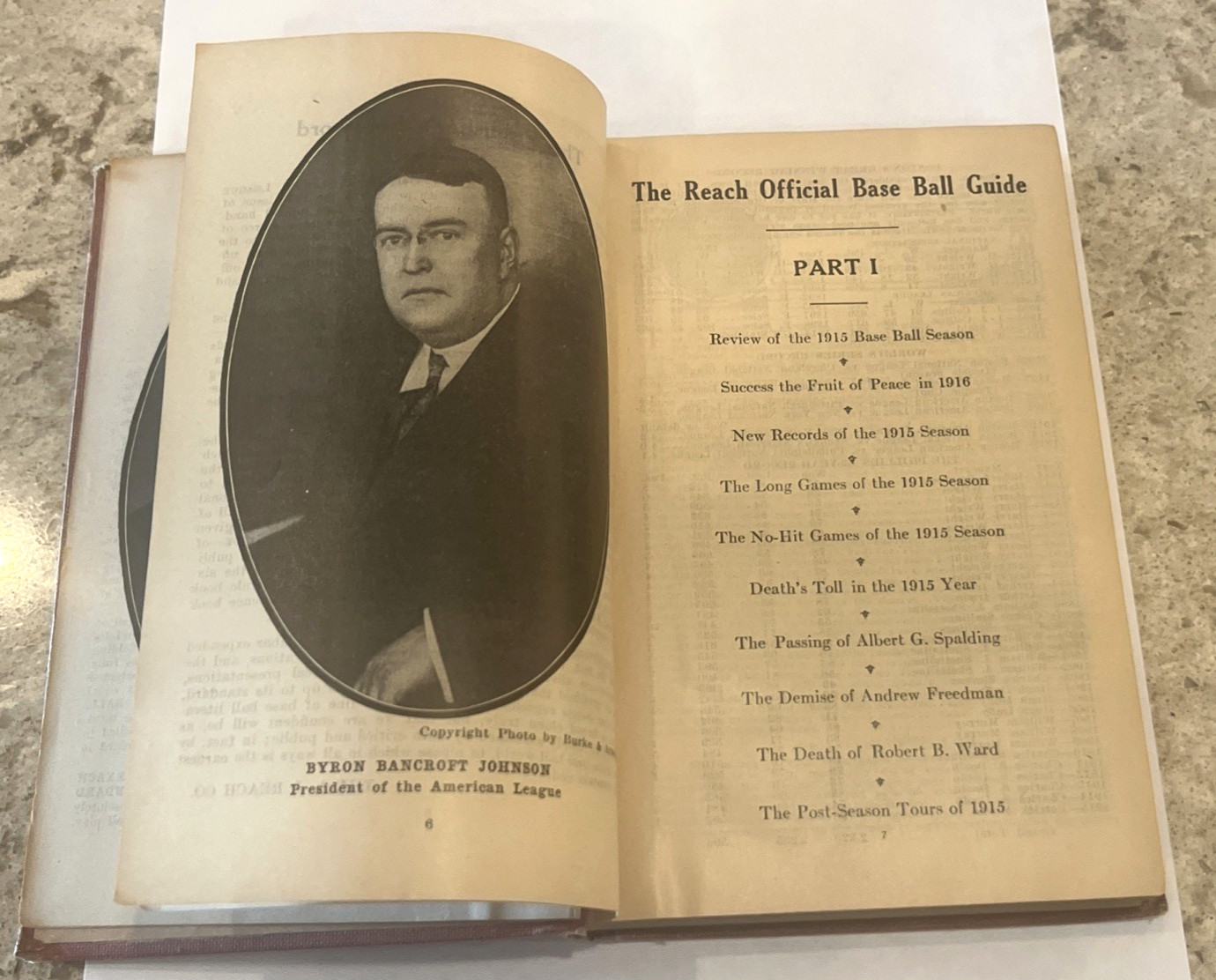 RARE 1916 The Reach Baseball Guide Hardcover Book Babe Ruth