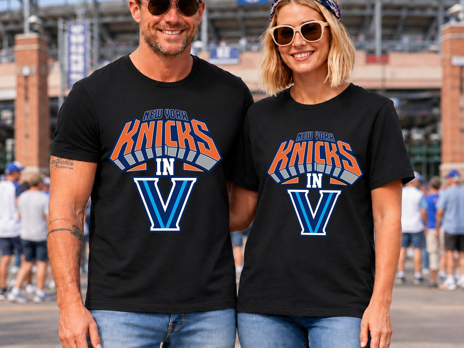 New York Knicks In V Basketball Champions 2026 Shirt FREESHIP