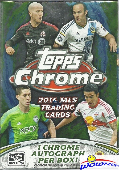 2014 Topps Chrome MLS Soccer EXCLUSIVE Factory Sealed Blaster Box-AUTOGRAPH !!