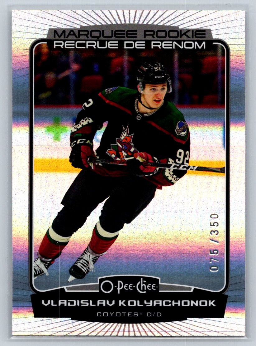 2022-23 O-Pee-Chee Rainbow Vladislav Kolyachonok RC 075/350 Arizona Coyotes #550