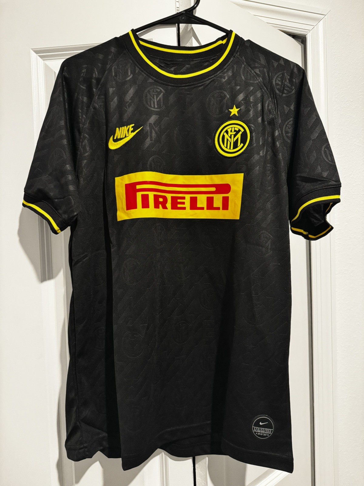 Inter Milan 19 20 Third Fan Version Jersey Black Pirelli RETRO
