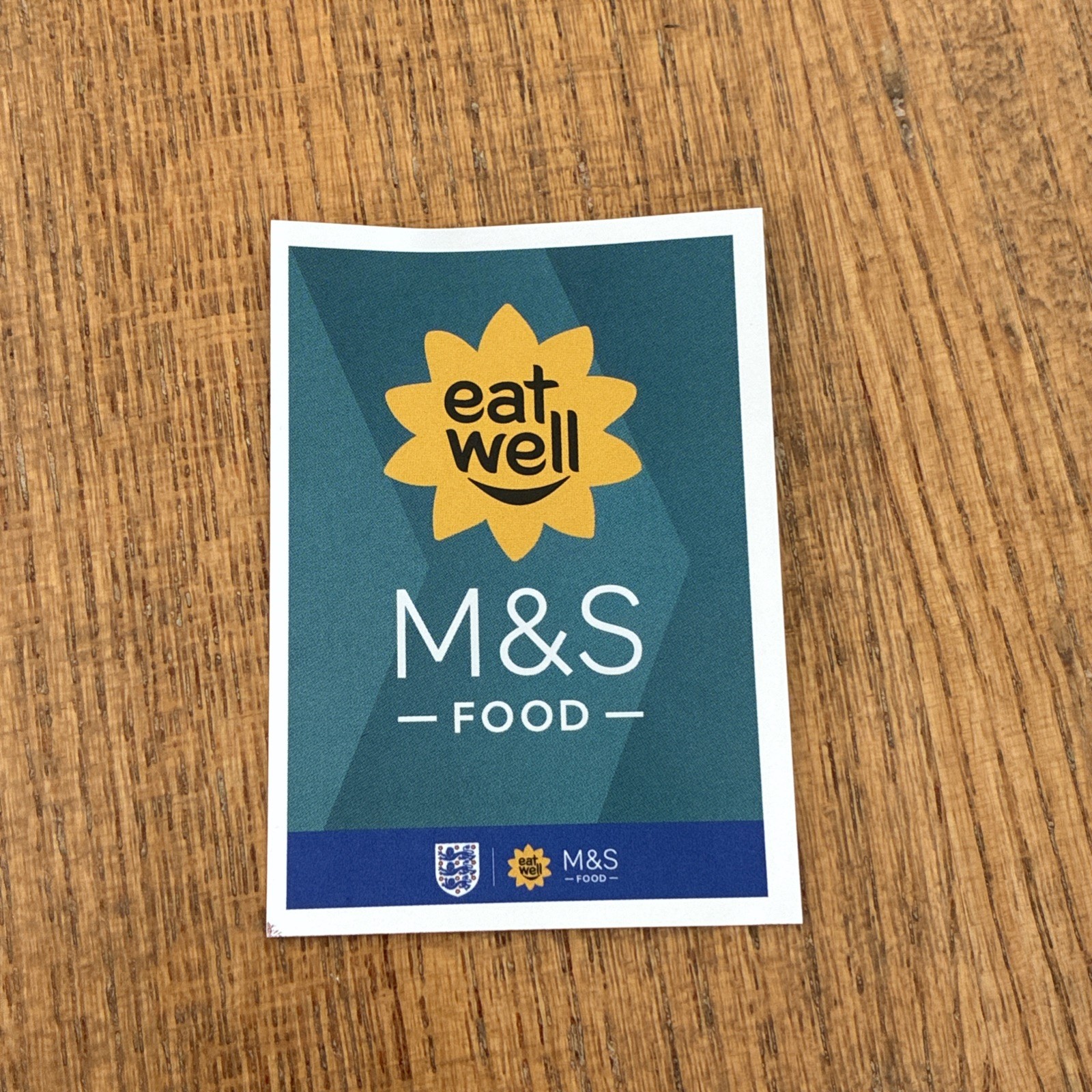 Official Panini M&S England Sticker Collection EAT WELL #1 Non-Stuck Foil