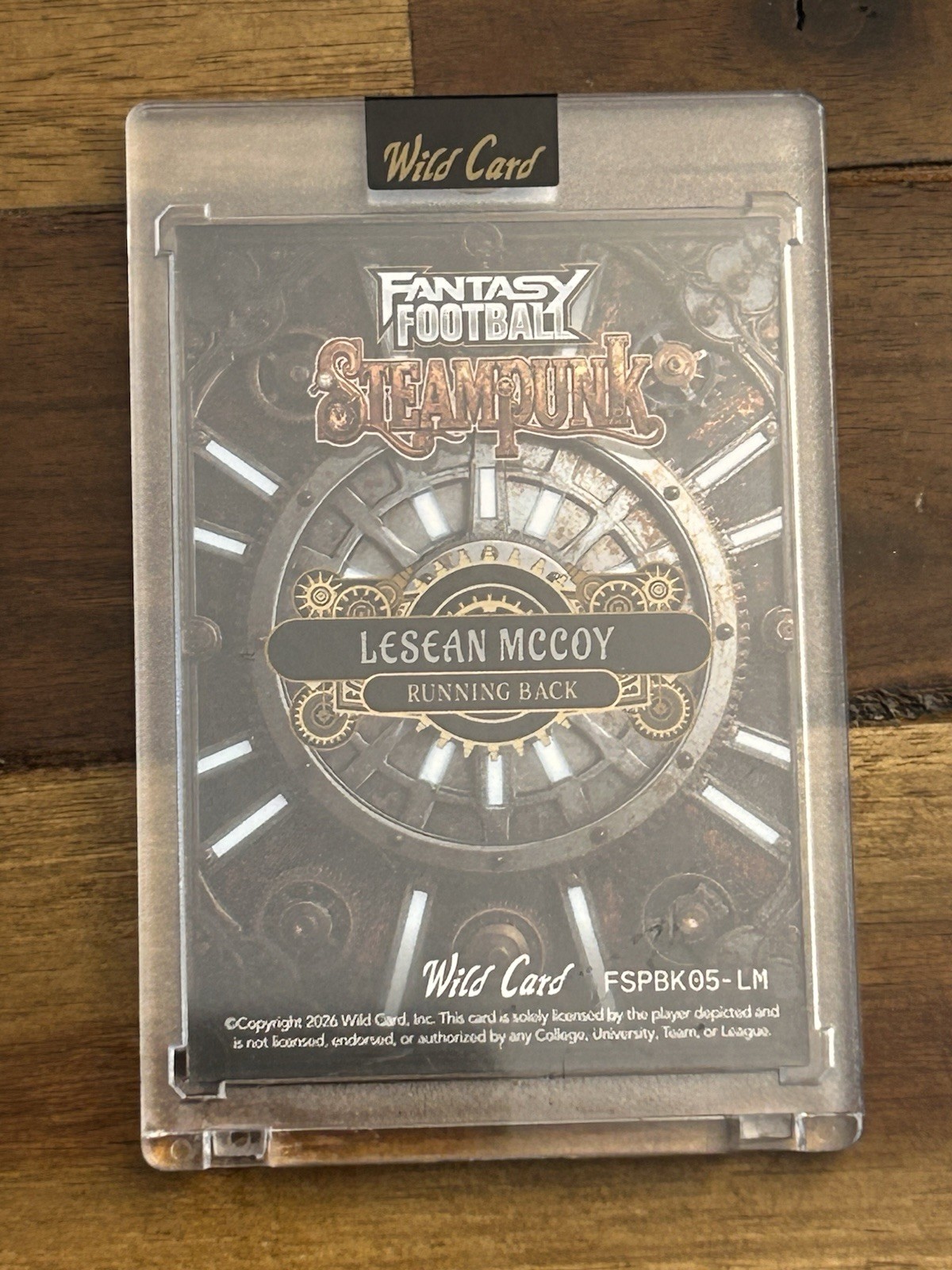 2026 Wild Card Fantasy Football Steampunk 1/1 Lesean Shady McCoy