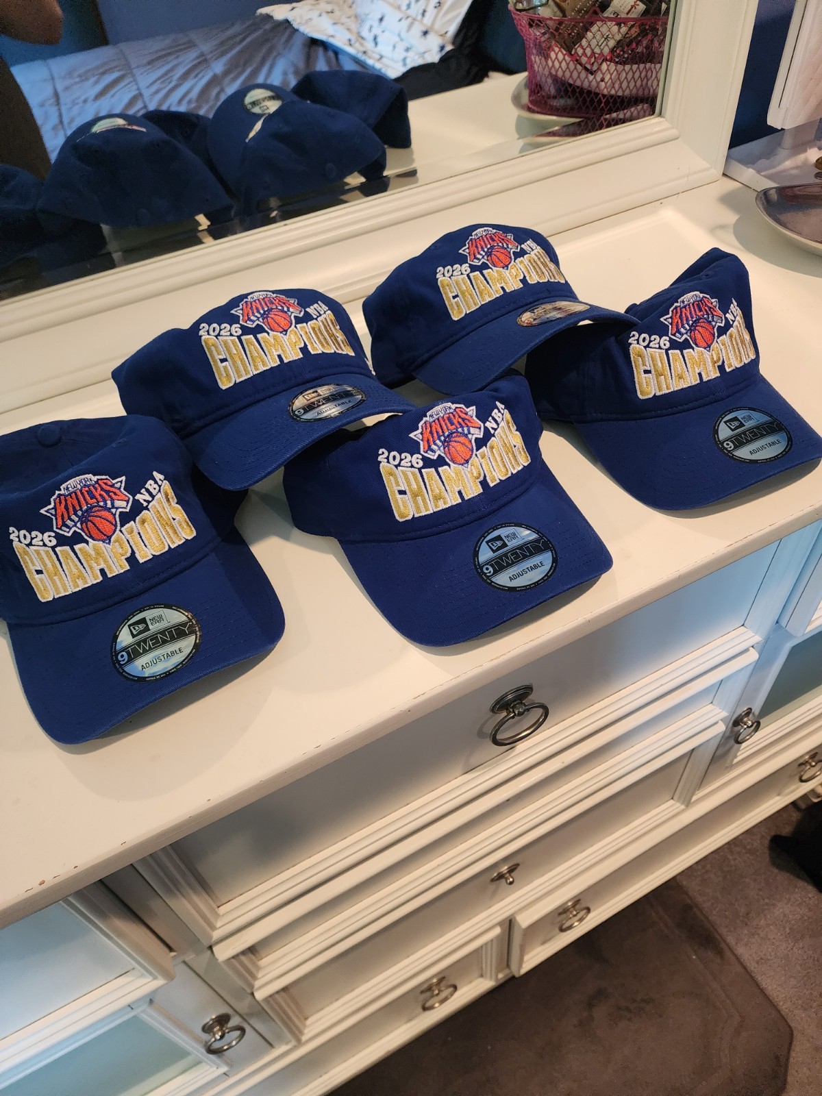 New York Knicks 2026 NBA Finals Champions 9TWENTY Adjustable Hat Cap