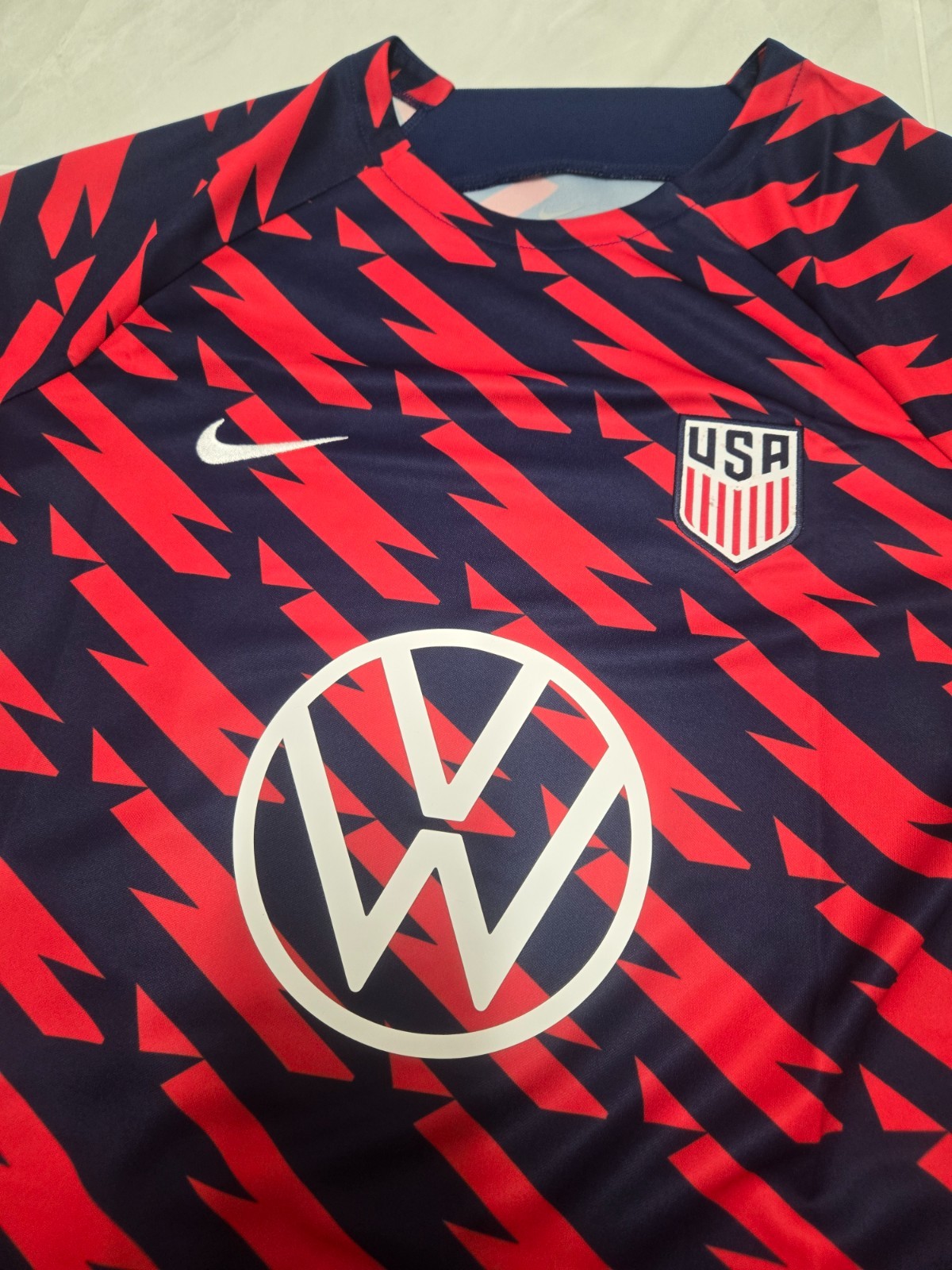 NWT Nike Mens Team USA United States Academy Pro Top Jersey – Red – FREE SHIP
