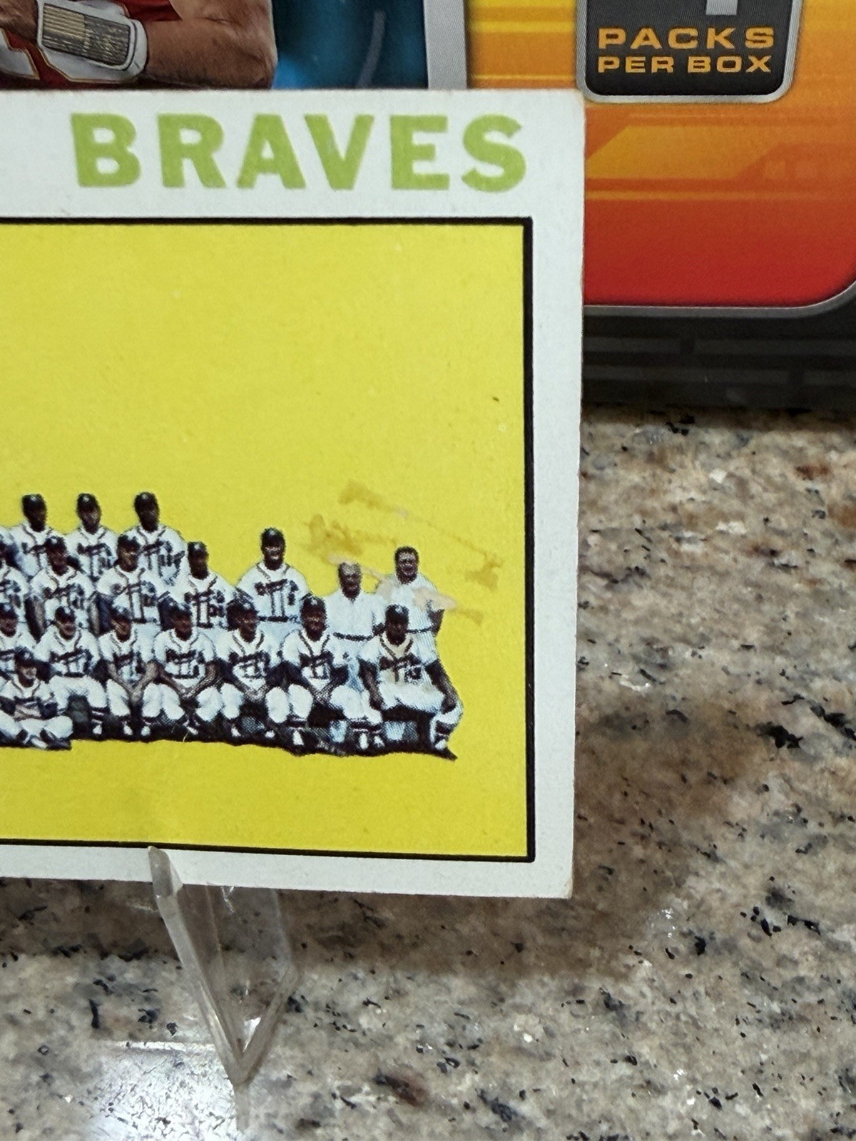 1964 Topps Set Break Milwaukee Braves Team #132 – Hank Aaron/W. Spahn Low Grade