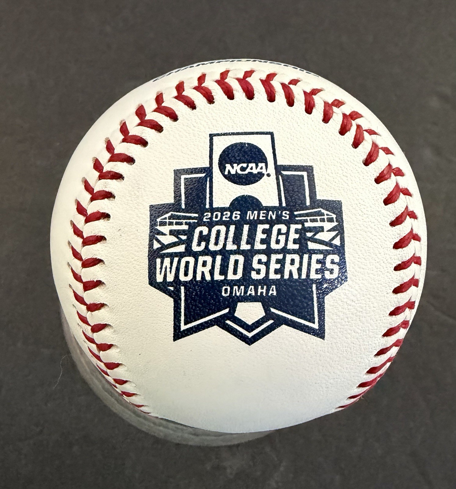 2026 NCAA MEN’S COLLEGE WORLD SERIES OFFICIAL BASEBALL + JERSEY PATCH COMBO