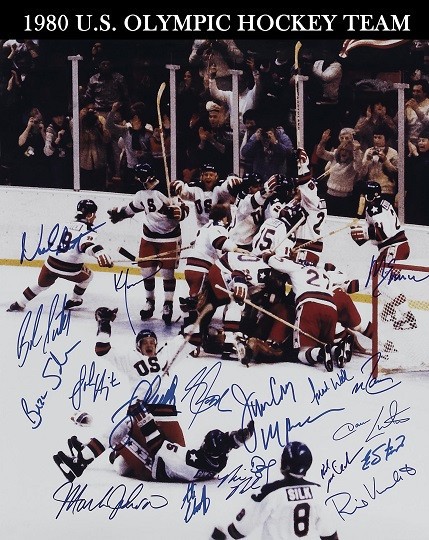 1980 Team USA Hockey Olympic Gold Medal Signed Archival Quality Photo – 8″x10″