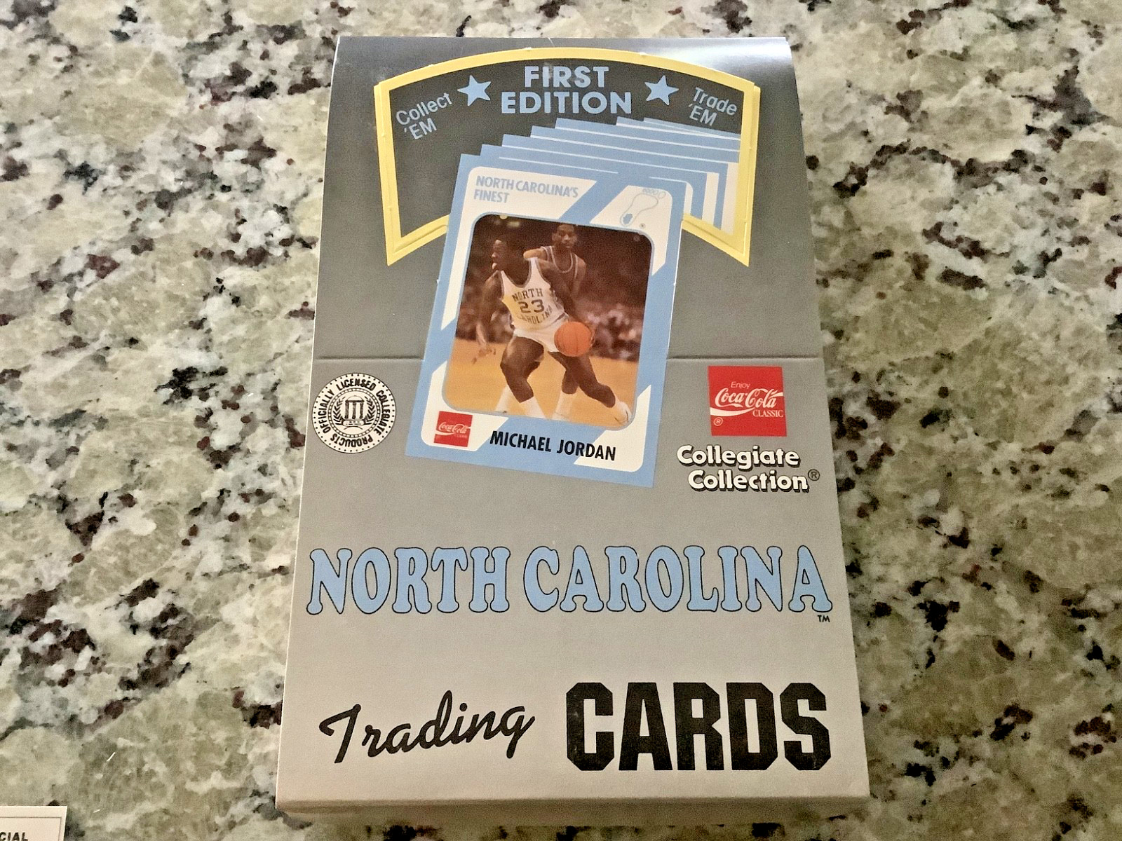 EMPTY 1989 Collegiate Collection UNC Box w/Michael Jordan Cover NrMt to Mint +