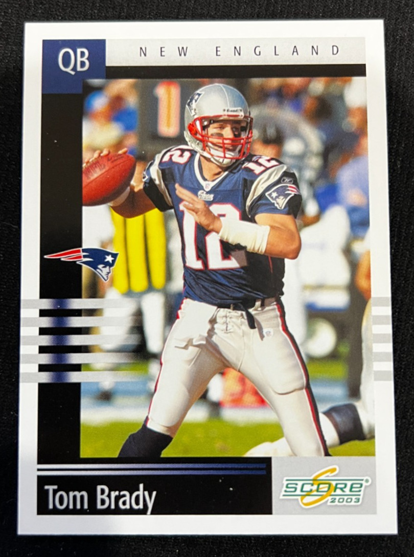 TOM BRADY 2003 Score #81 NFL HOF New England Patriots “The Goat”