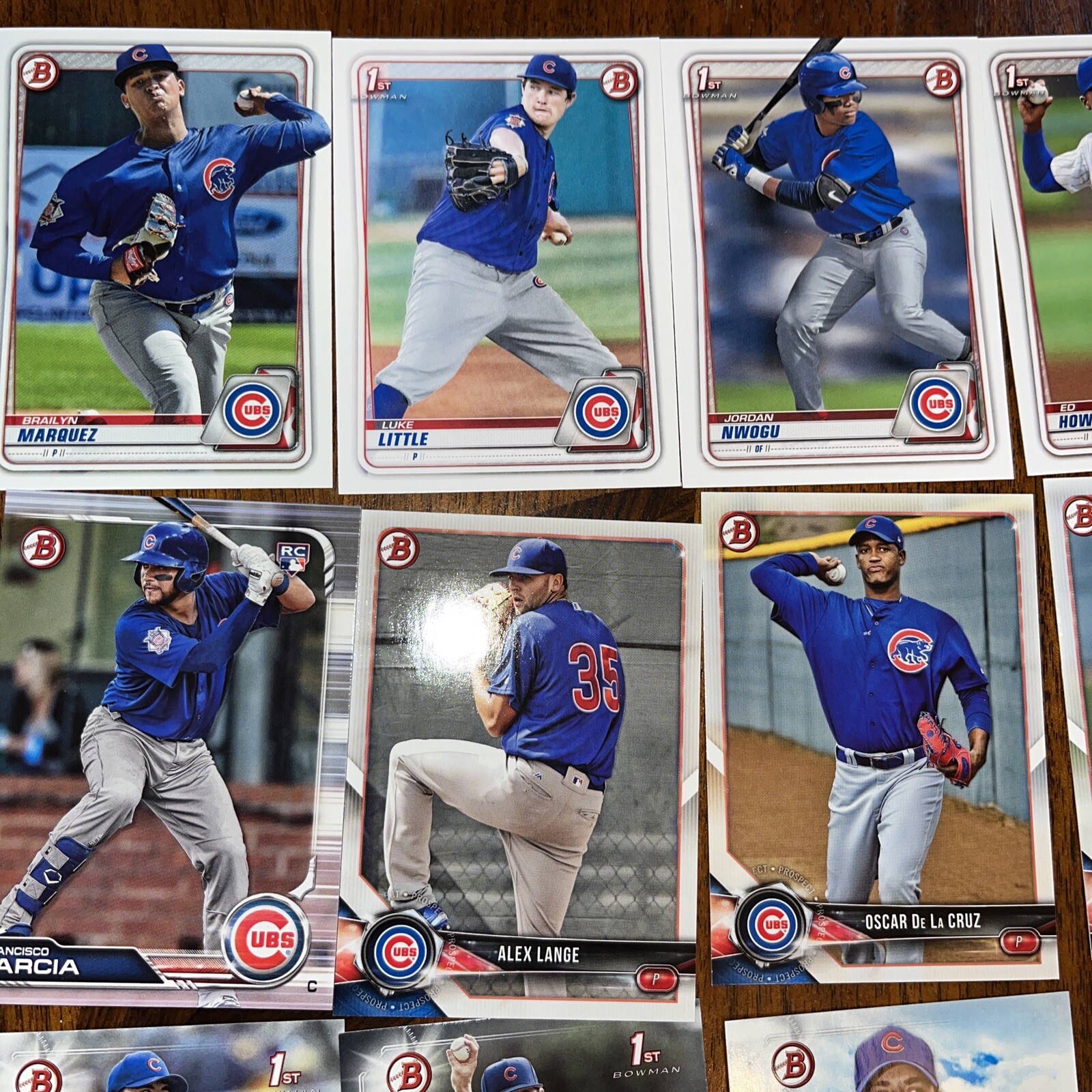 Chicago Cubs Lot Of Cards Madrigal, Rizzo, Nwogu, Marquez Option #1