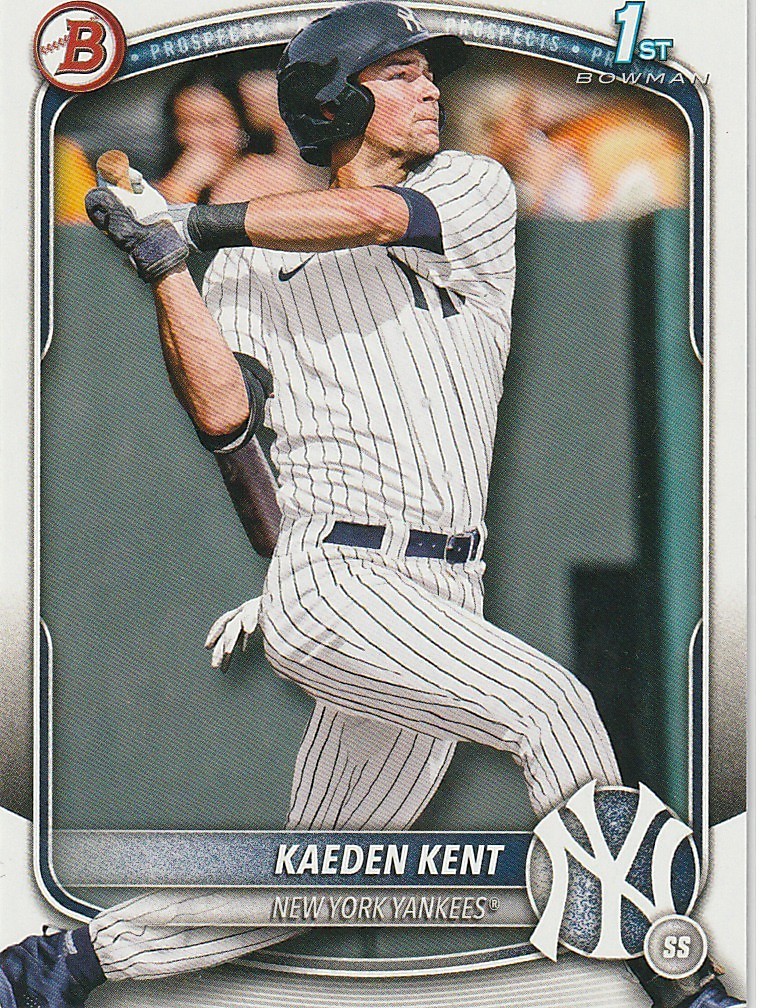 Kaeden Kent New York Yankees 2025 Bowman Draft 1st Bowman ****