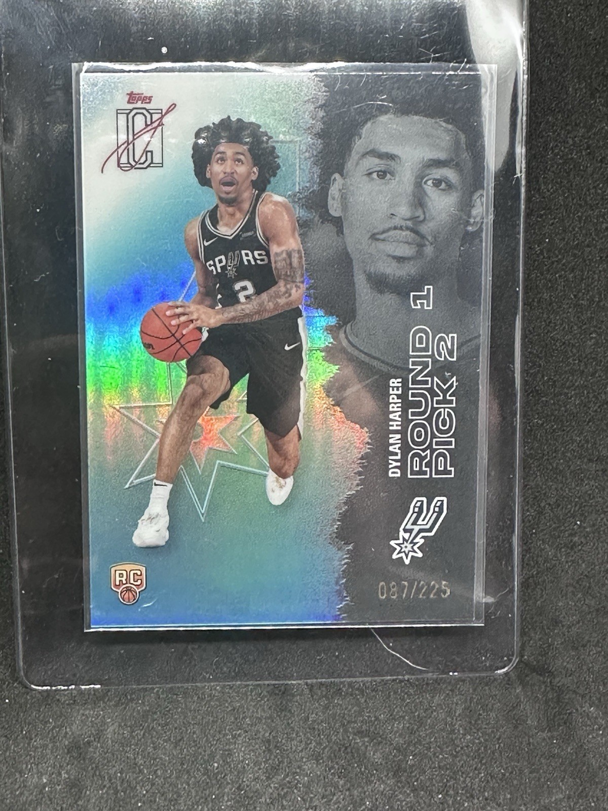 2025-26 Topps Signature Class Basketball – Dylan Harper (RC) – TEAL /225 – Spurs