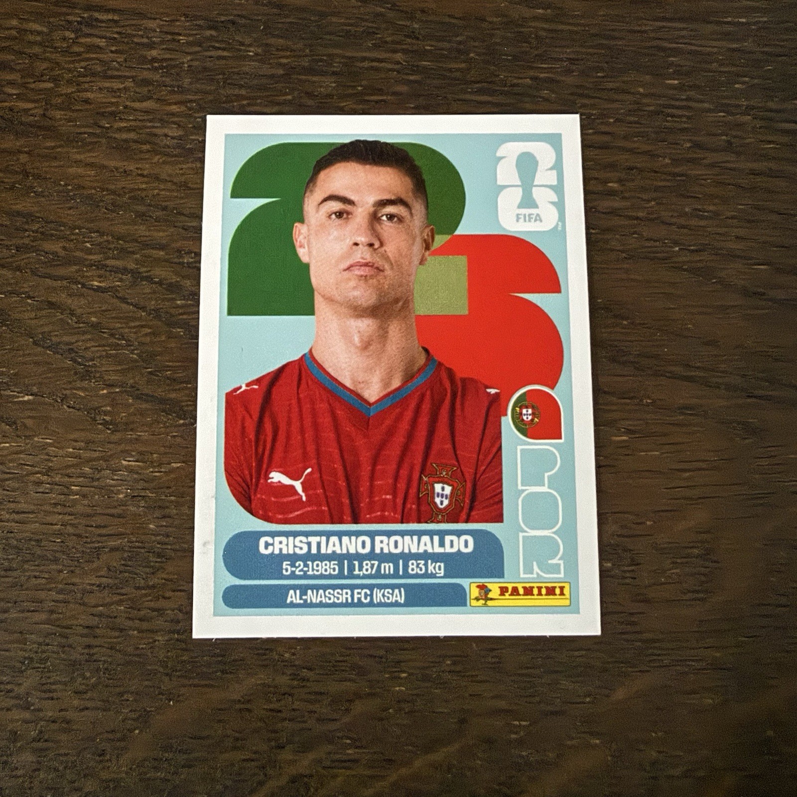 2026 Panini FIFA World Cup CRISTIANO RONALDO #POR15 Portugal White Parallel