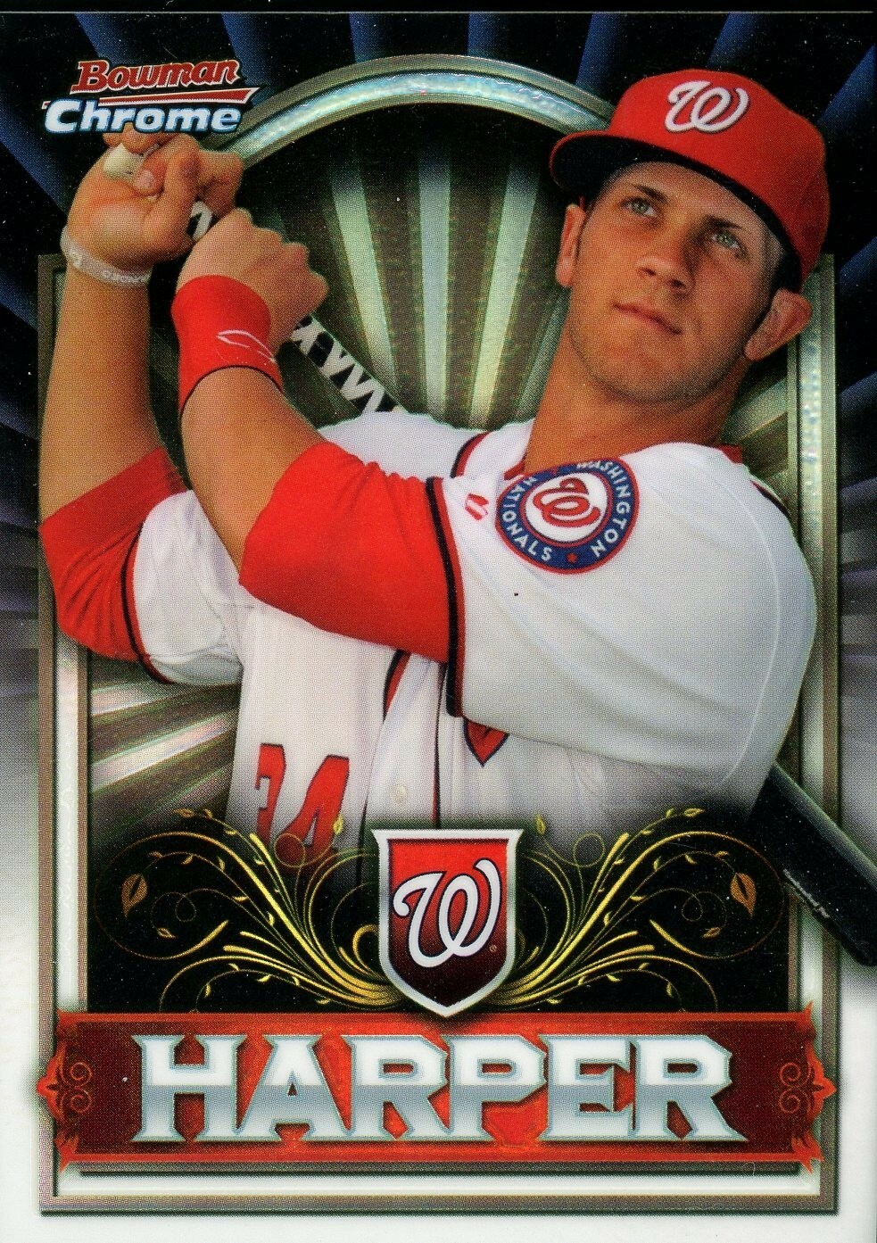 2011 Topps Bowman Chrome Exclusives #BCE1 Bryce Harper Silver Refractor Prospect