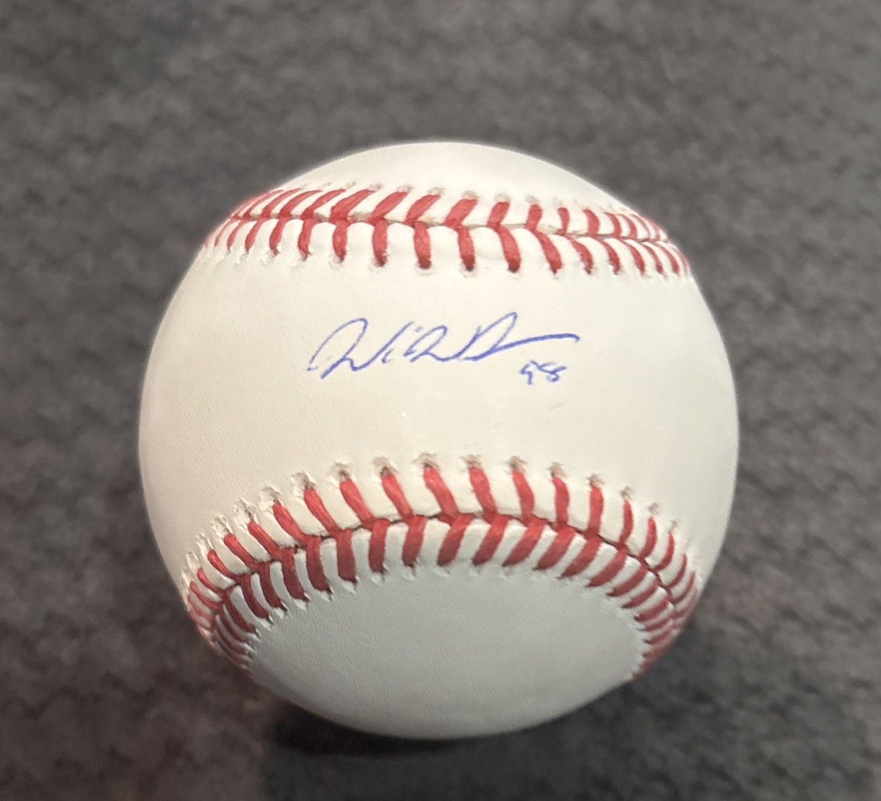 Will Warren Signed OMLB Baseball New York Yankees Beckett BAS