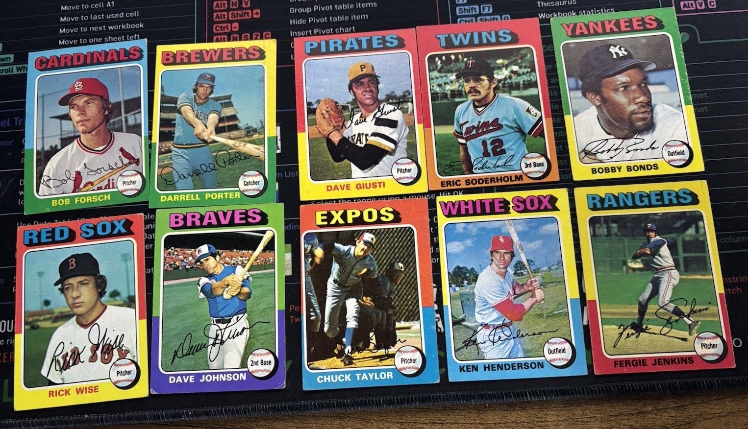 1975 Topps Baseball U-Pick VG+ #1-200 Free Shipping on 3+ Cards!