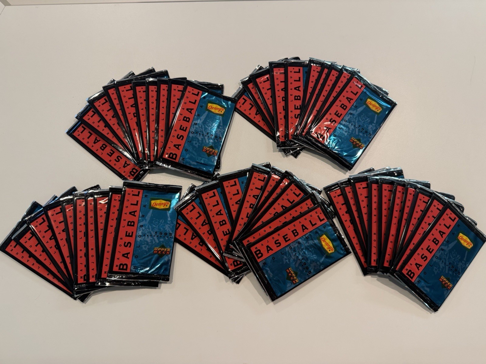 Upper Deck 1995 Denny’s MLB Baseball Hologram Packs Lot 50 Sealed
