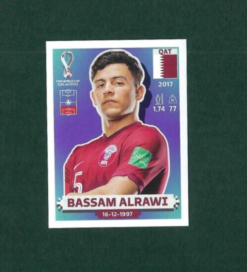 2022 Panini FIFA World Cup Qatar Sticker #QAT 6 Bassam Alrawi