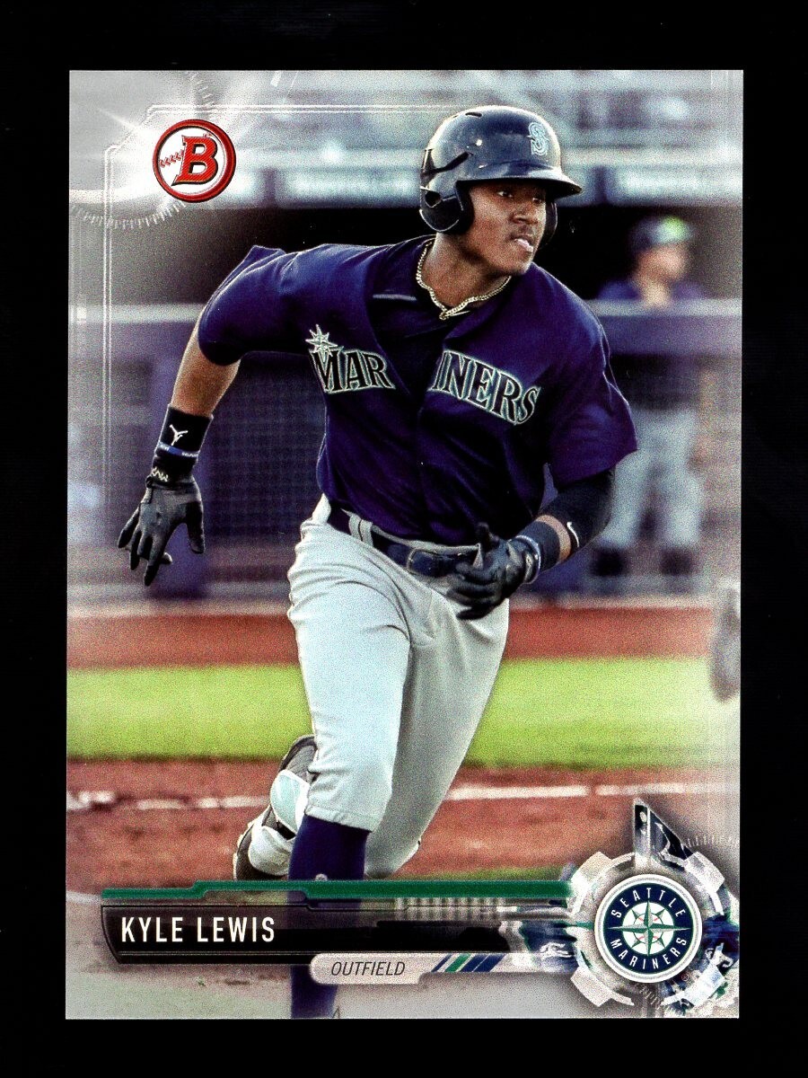 2017 BOWMAN SILVER BD154 KYLE LEWIS RC 7/499 SEATTLE MARINERS