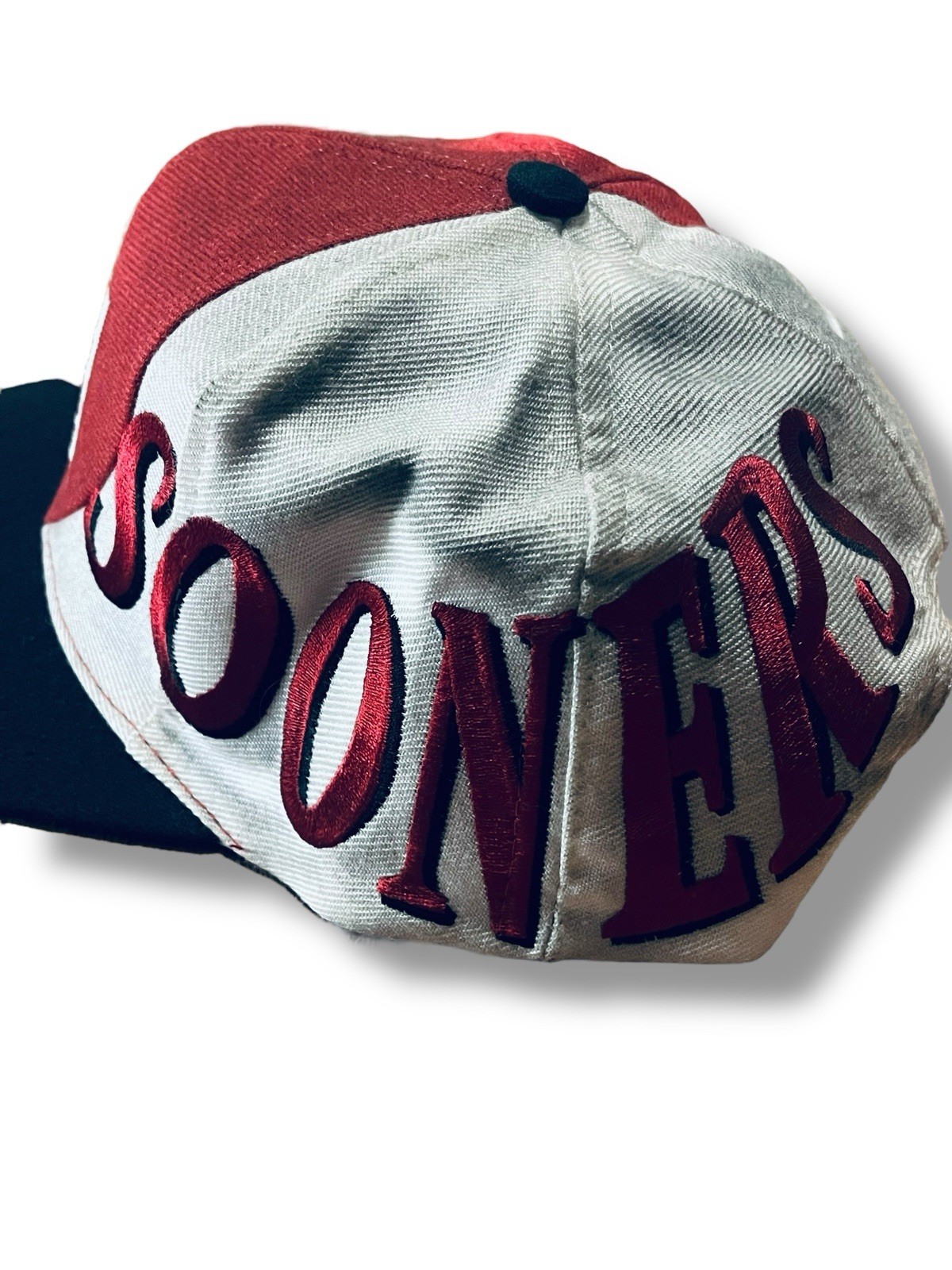 Vtg Oklahoma Sooners Snapback Hat The Wave TOW Top Of The World Signed Auto