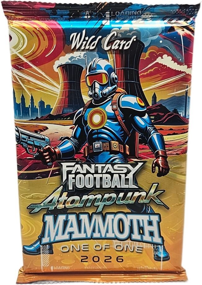 2026 Wild Card Fantasy Atompunk Mammoth 1/1 Football Pack – Factory Sealed