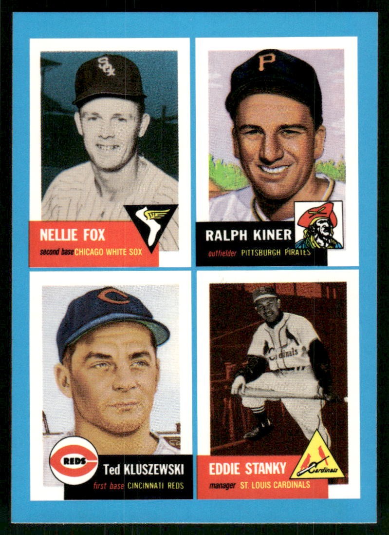 1992 Topps Nellie Fox / Ralph Kiner / Ted Kluszewski / Eddie Stanky #17