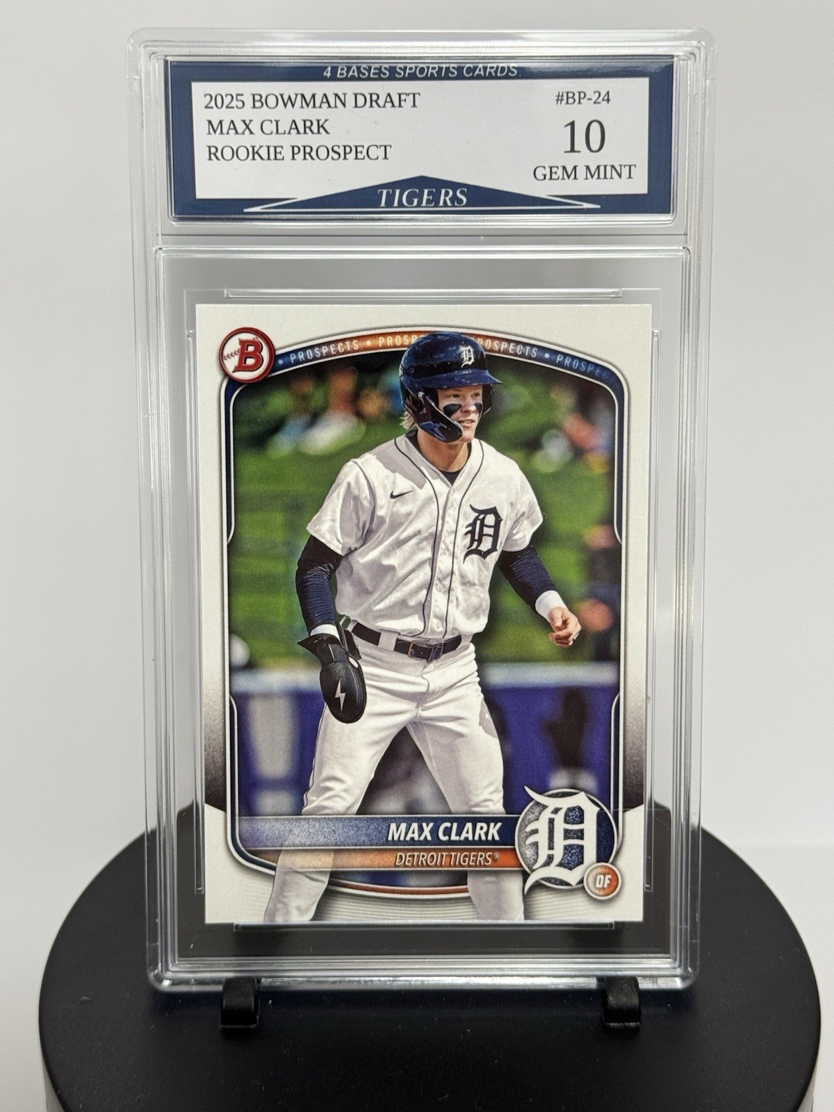 2025 Bowman Draft Max Clark Tigers Bowman Rookie Prospect Card BP-24 Gem Mint 10