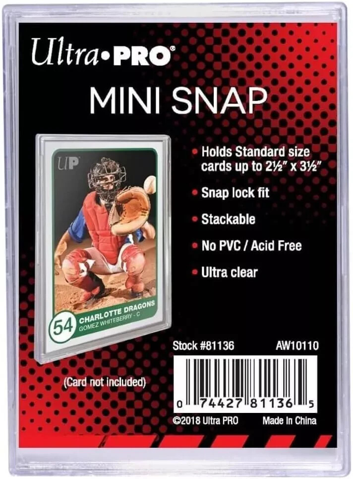 Ultra PRO Mini Snap Tite Holders NEW 1,2,5,10,25,50,100,200,500,1000 YOU PICK