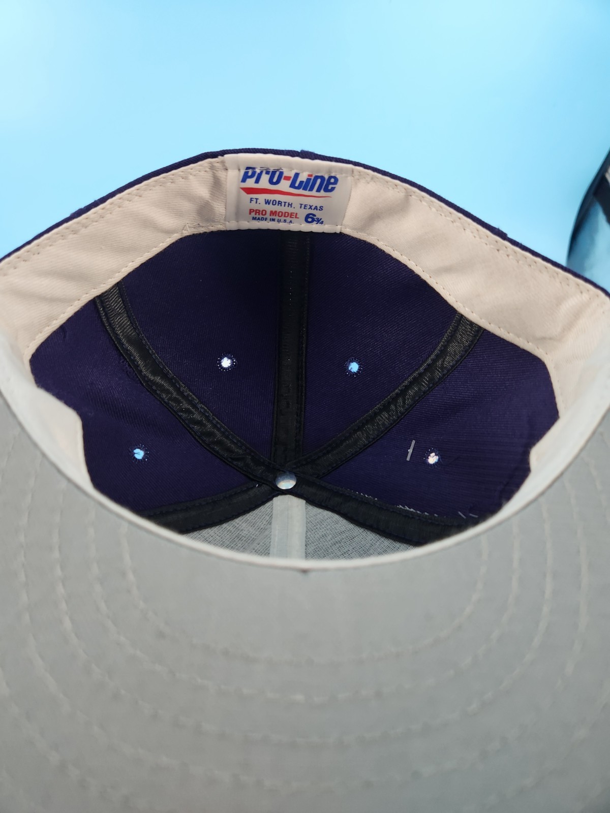 Vintage NWT TCU Horned Frogs Fitted Hat Size 6 3/4 On Field Pro Line Made In USA